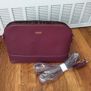 Purple crossbody purse